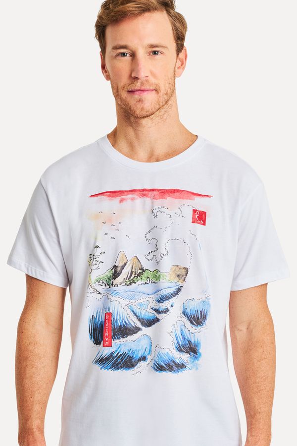 Camiseta Estampada Onda Rj