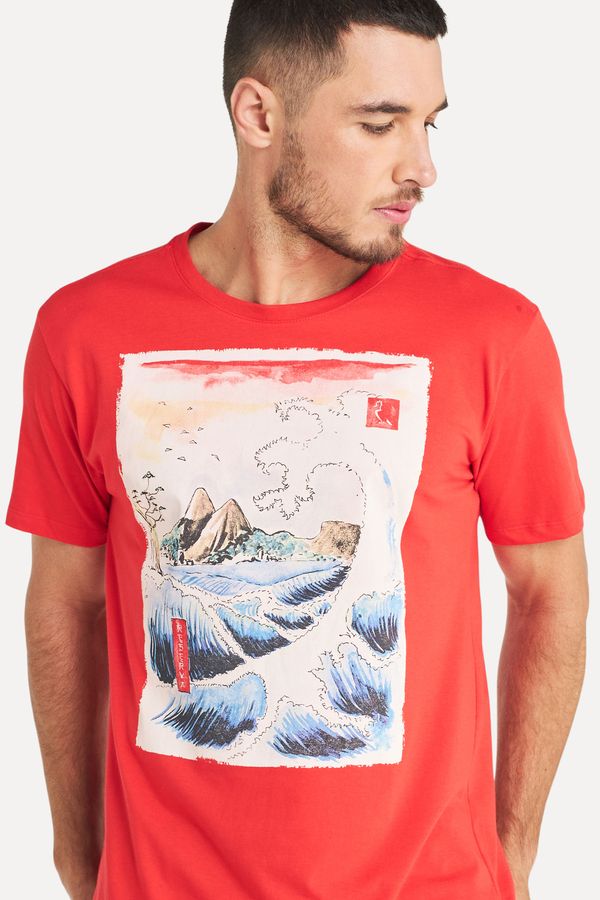 Camiseta Estampada Onda Rj