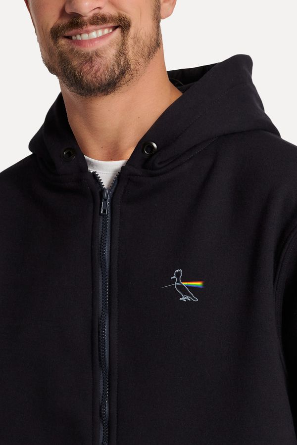 Moletom Com Ziper Lado Escuro Da Lua