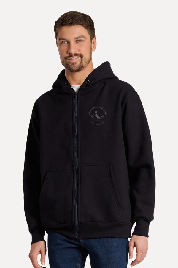 Moletom Com Ziper Carimbo