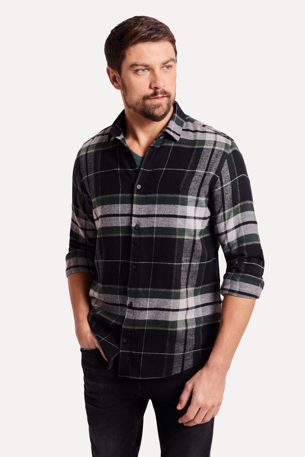 Camisa Ml Flanela Xadrez Pamplona