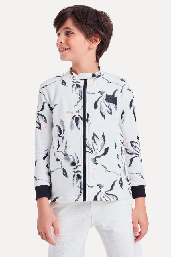 Casaco Mini Moletom Gola Alta Cerejeira