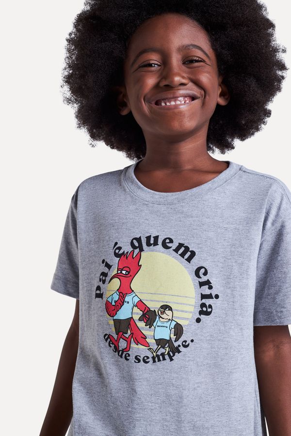 Camiseta Mini Estampada Pai E Quem Cria
