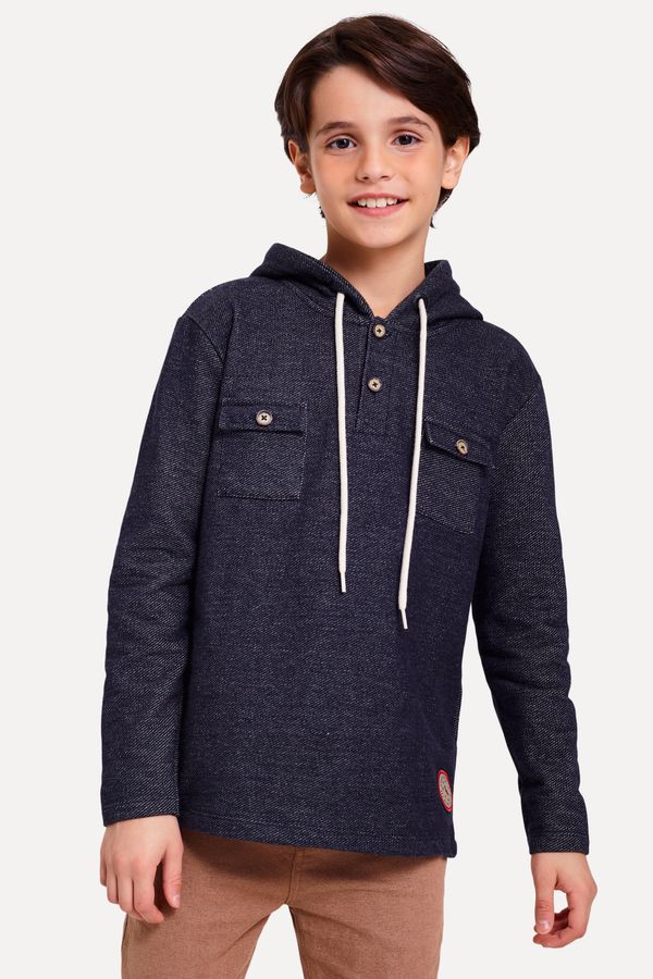 Hoodie Mini Moletom Denim