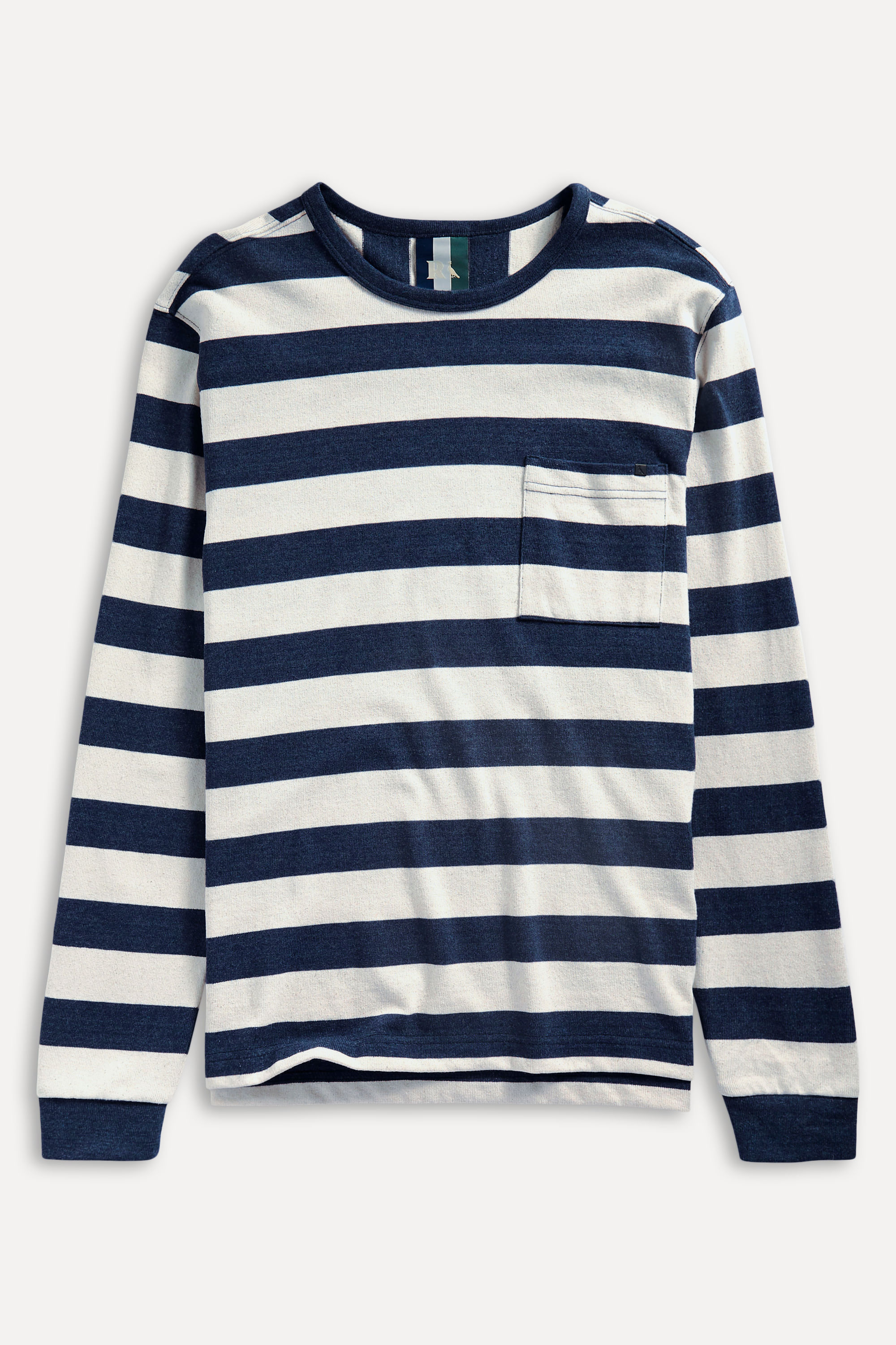 Camiseta Com Bolso Soho Listrado