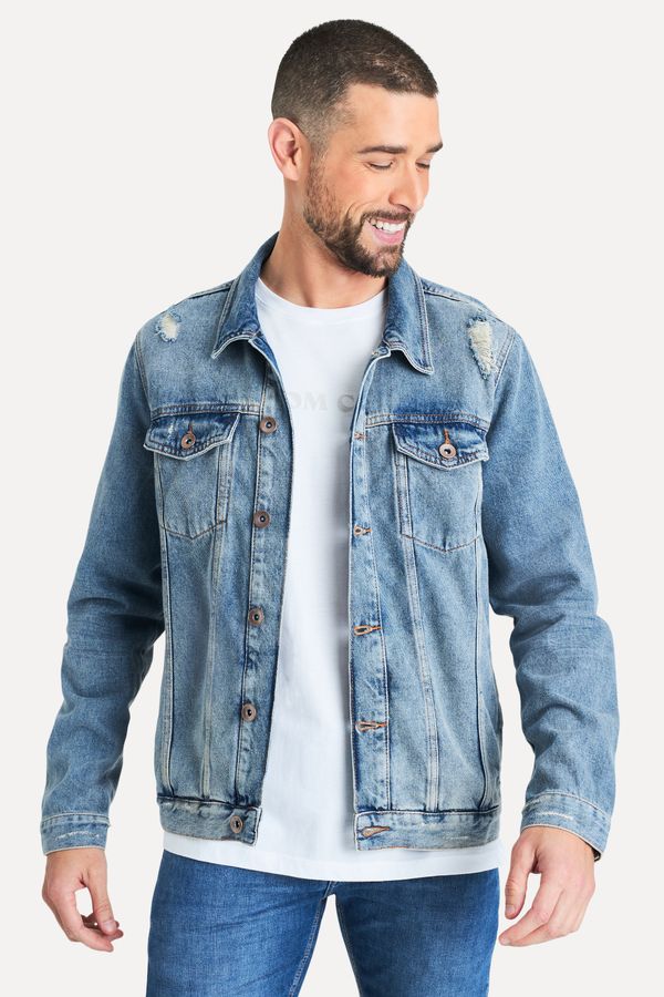 Jaqueta Trucker Bordado Estrela