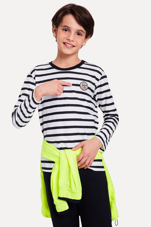 Camiseta Mini Ml Listra Patch