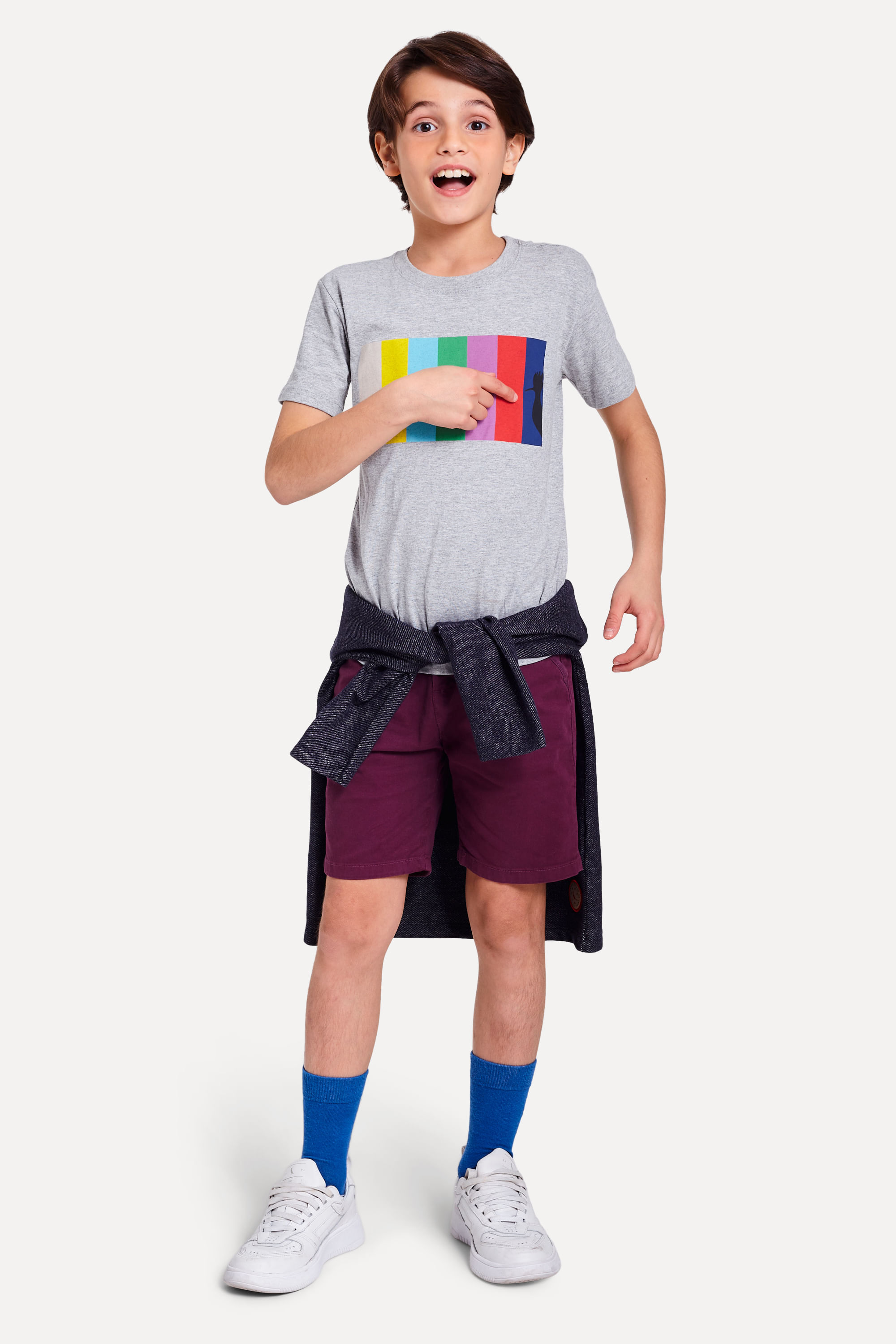 Camiseta Mini Pica Pau Color Bar