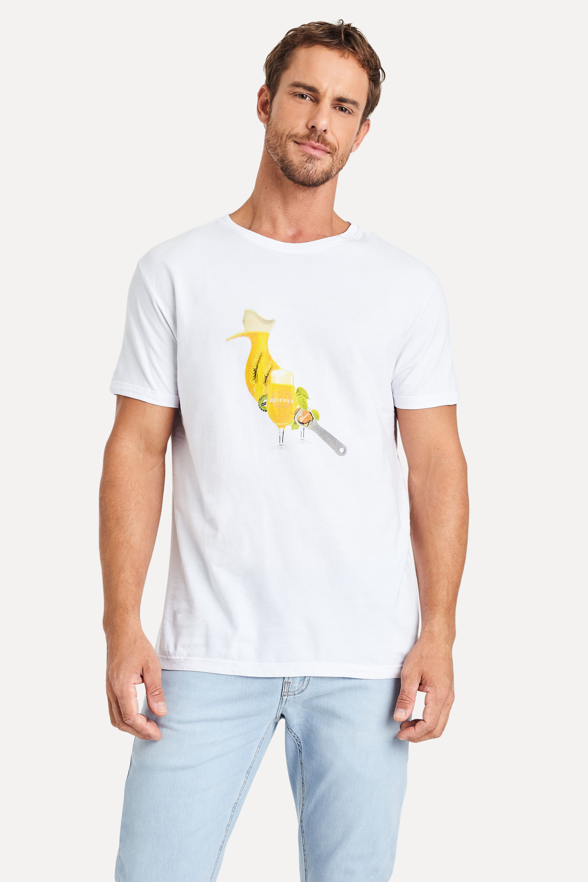 Camiseta Estampada Pica Pau Choppinho