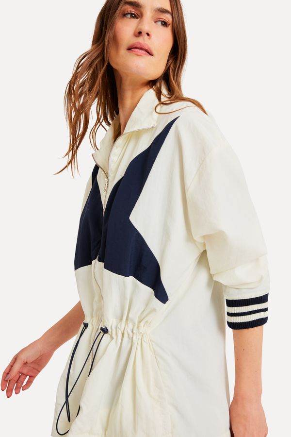 Parka Tecido Bicolor