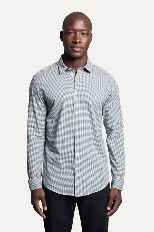 Camisa Ml Enxuto Vichy Office