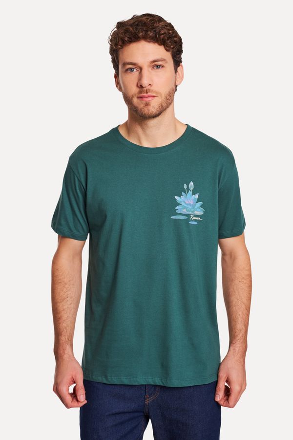 Camiseta Estampada Flor Noturna