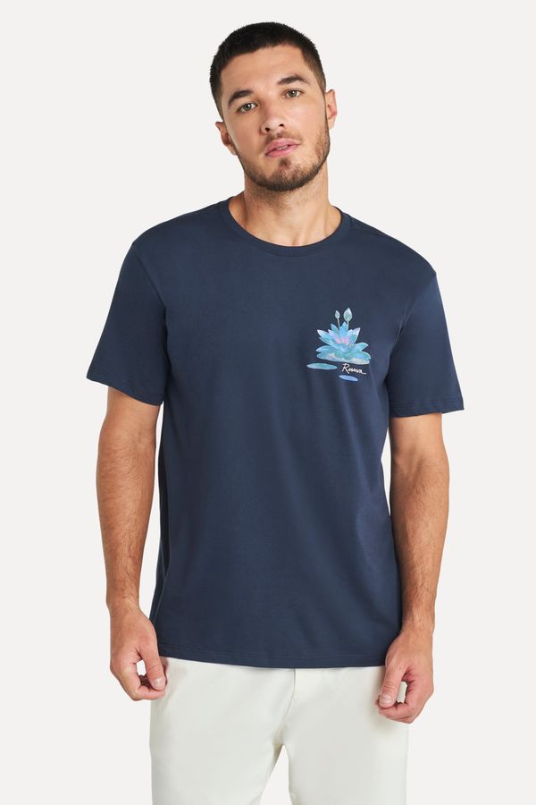 Camiseta Estampada Flor Noturna