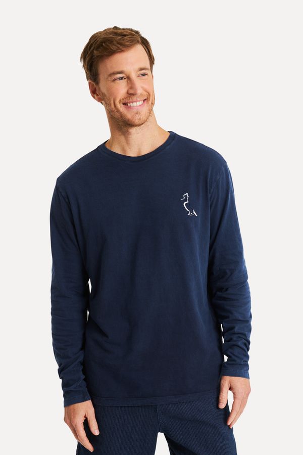 Camiseta Ml Estampada Pica-pau Selo