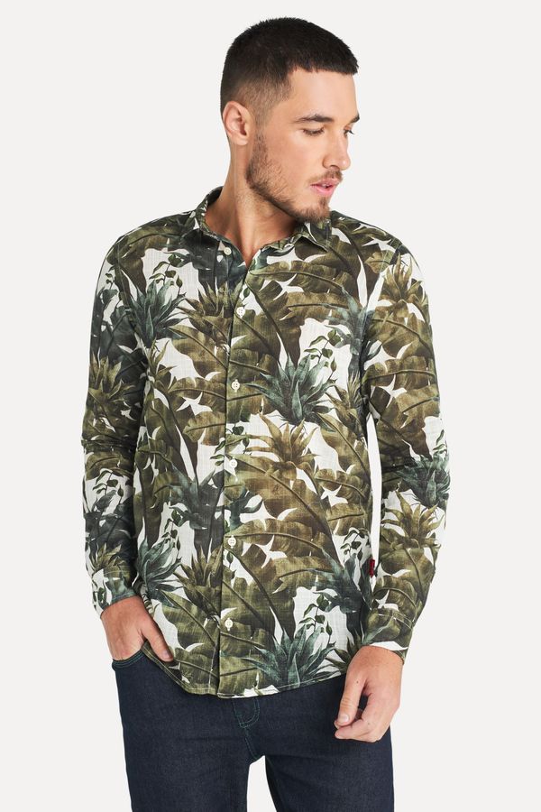 Camisa Ml Estampada Green Matsu
