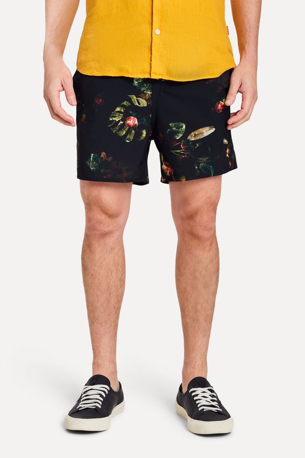 Short Praia Estampado Jardim Noir