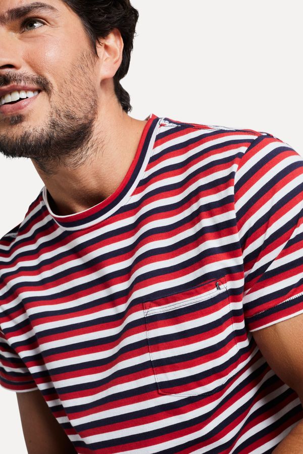 Camiseta Mc Listrado Navy