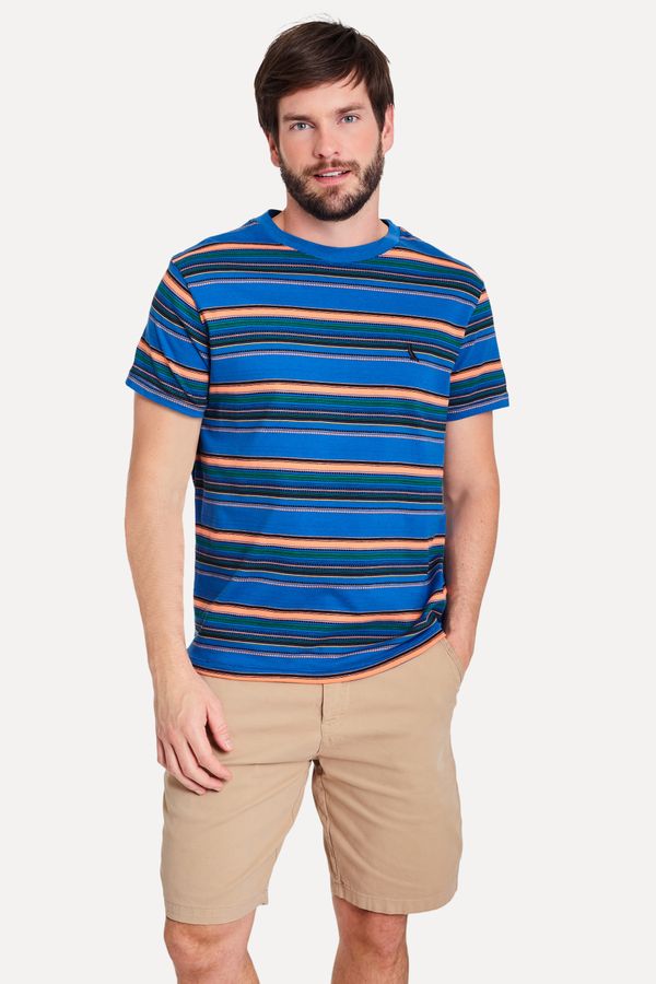 Camiseta Mc Jacquard Listra Royal