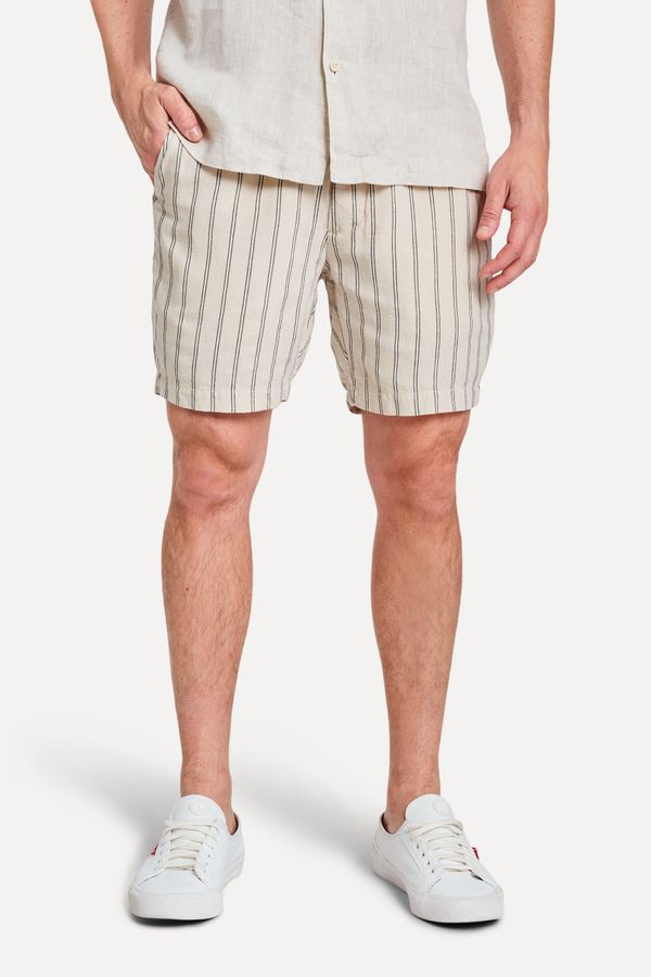 Bermuda Casual Linho Listrado