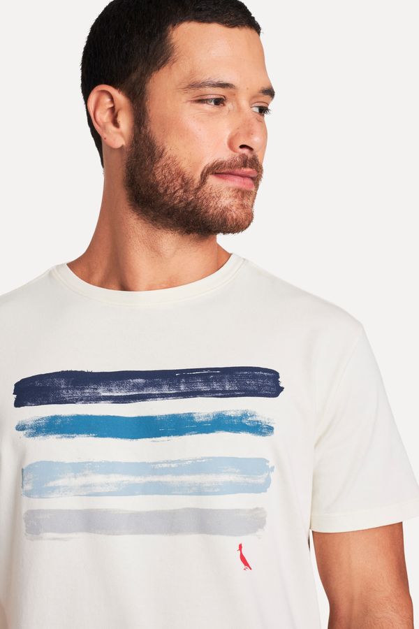 Camiseta Estampada 4 Listras Aquarela
