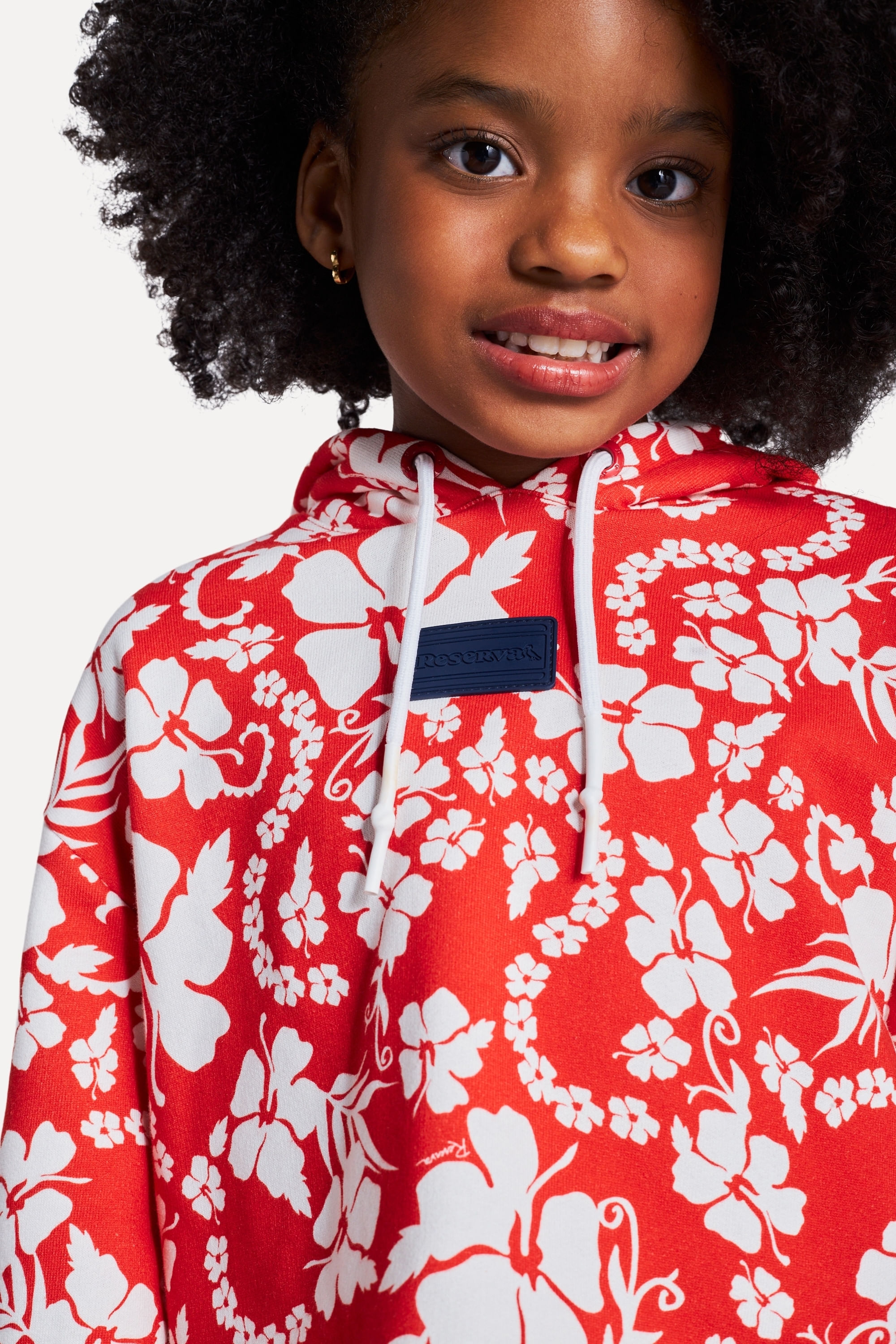 Moletom Cropped Menina Hibisco Vermelho