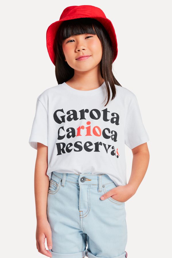 Camiseta Menina Silk Garota Carioca