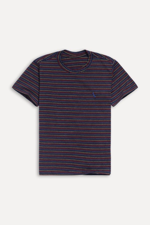 Camiseta Mini Malha Listrada Preta