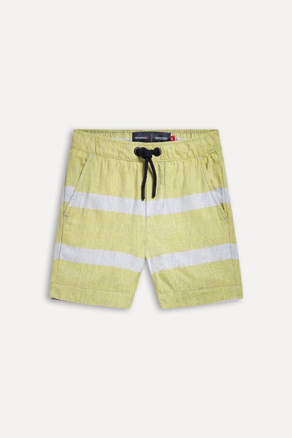 Bermuda Mini Listrado Largo