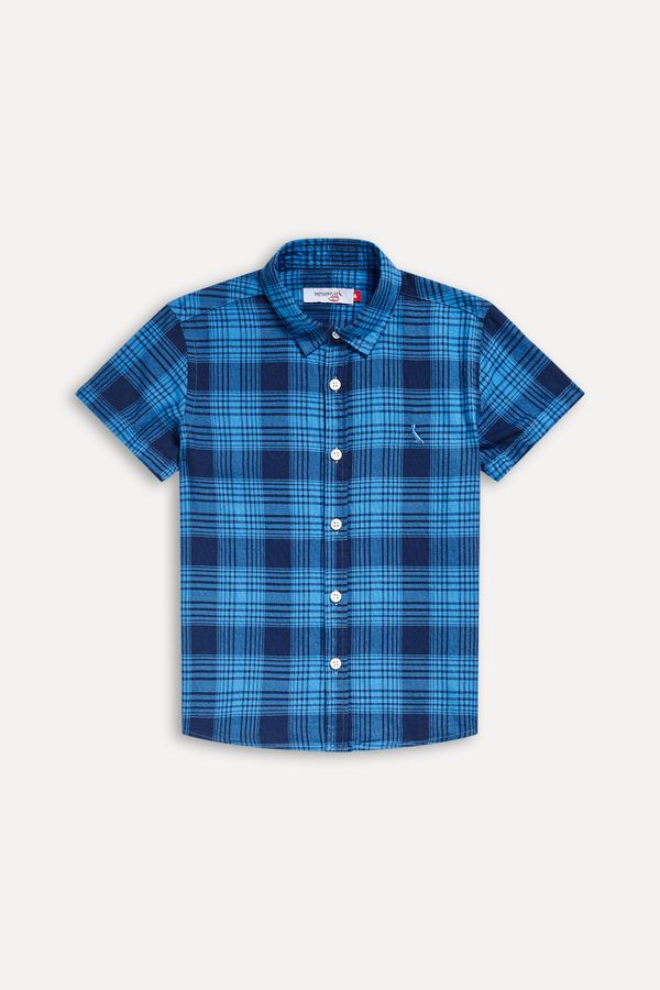 Camisa Mini Xadrez Mar