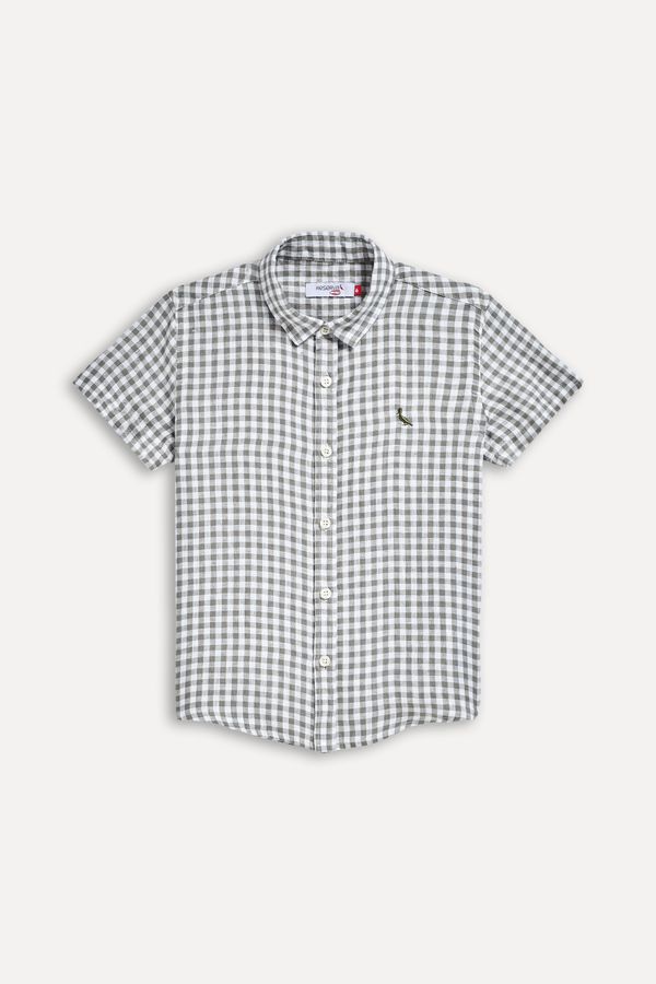 Camisa Mini Mc Xadrez Piquiniqui