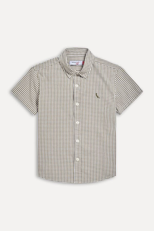 Camisa Mini Mc Vichy Militar