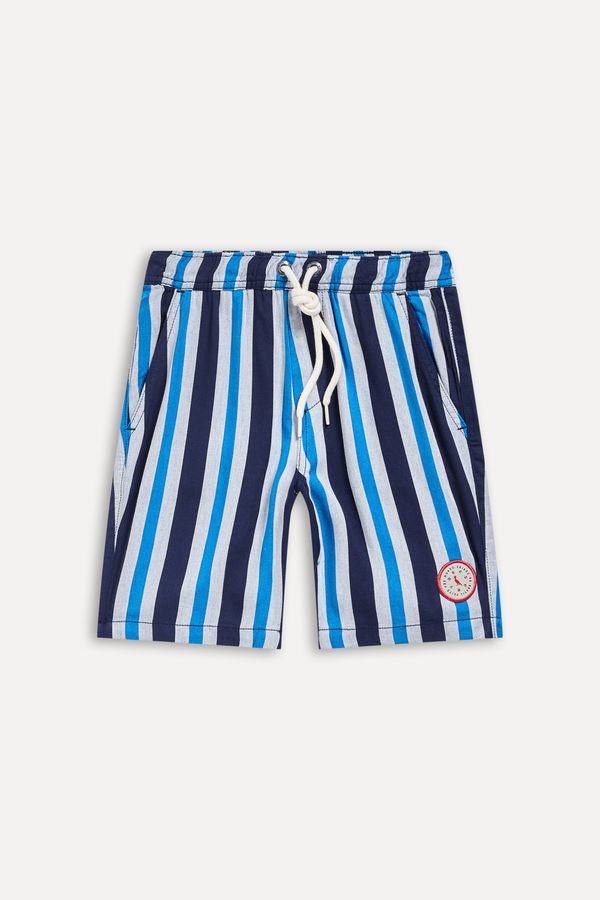 Bermuda Mini Elast Cintura Listra Ilha