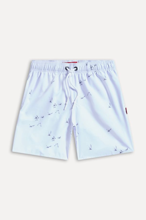 Short Praia Mini Estampa Voo