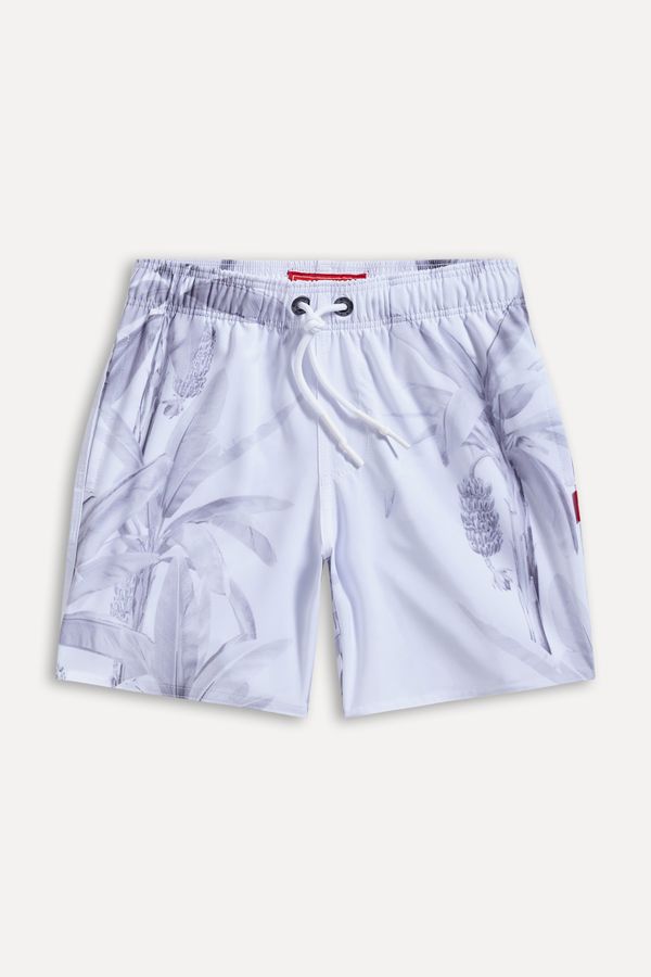 Short Praia Mini Estampa Bananal
