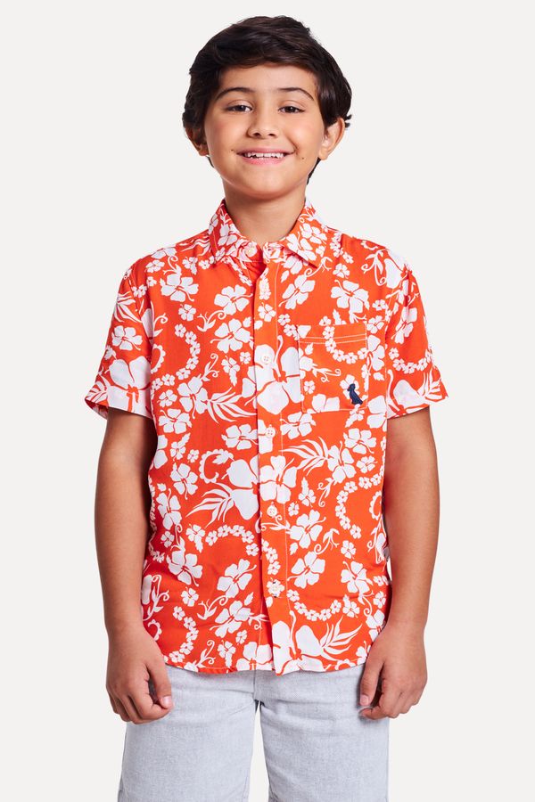 Camisa Mini Mc Hibiscos