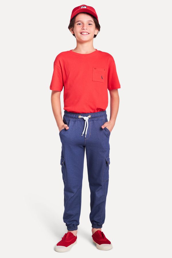 Calca Jogger Mini Molecotton Denin