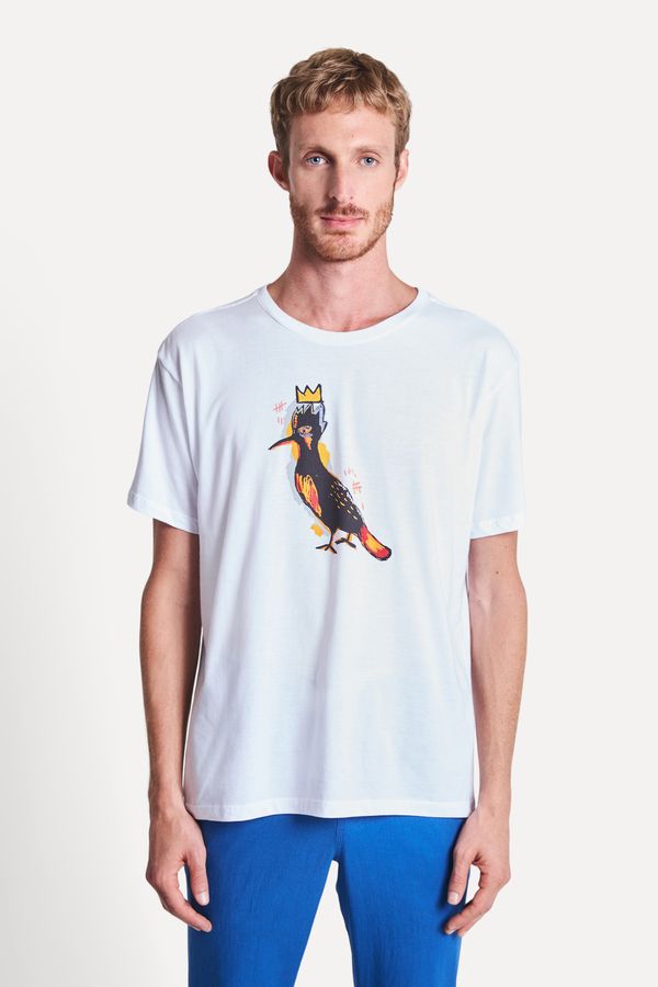 Camiseta Estampada Pica Pau Basquiat