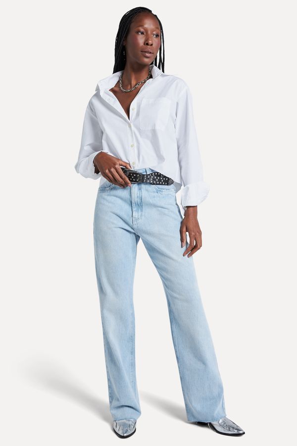 Calca Jeans Mini Wide Leg New Vintage