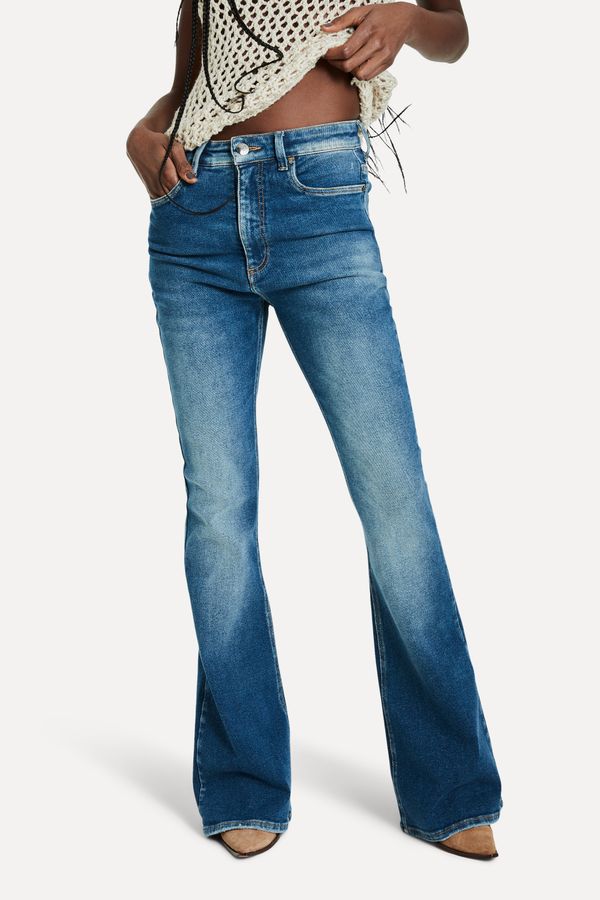 Calca Jeans Flare Nina High Blue