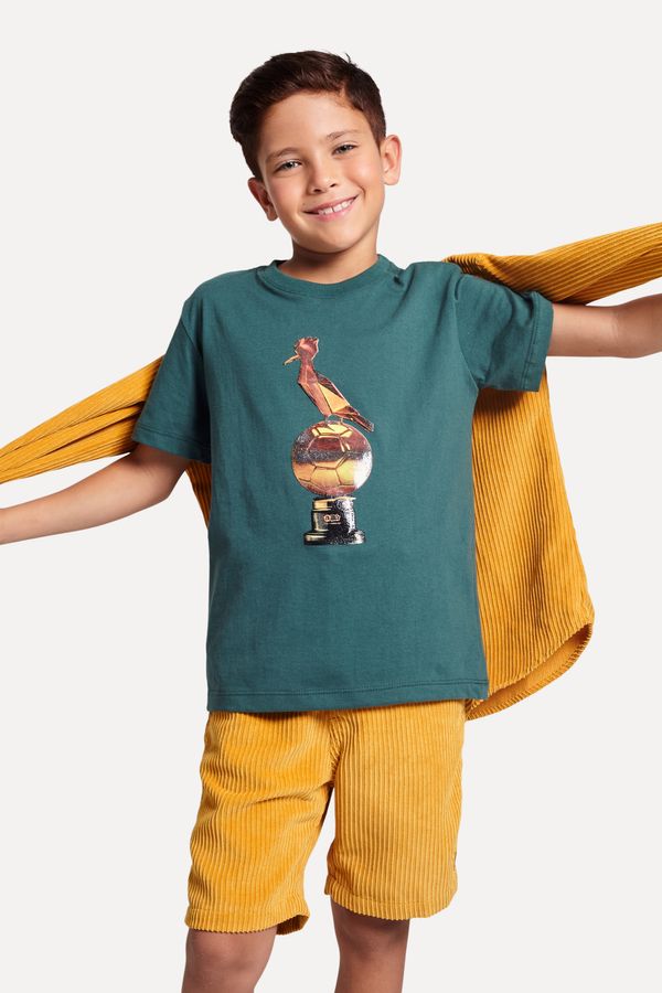 Camiseta Mini Estampada Pica-pau Trofeu