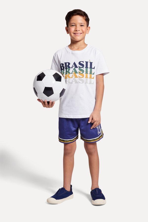 Camiseta Mini Estampada Pica-pau Brasil