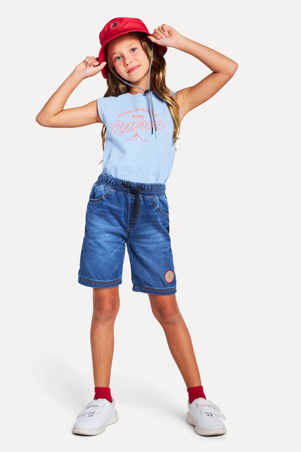 BERMUDA MINI JEANS ELASTICO CINTURA