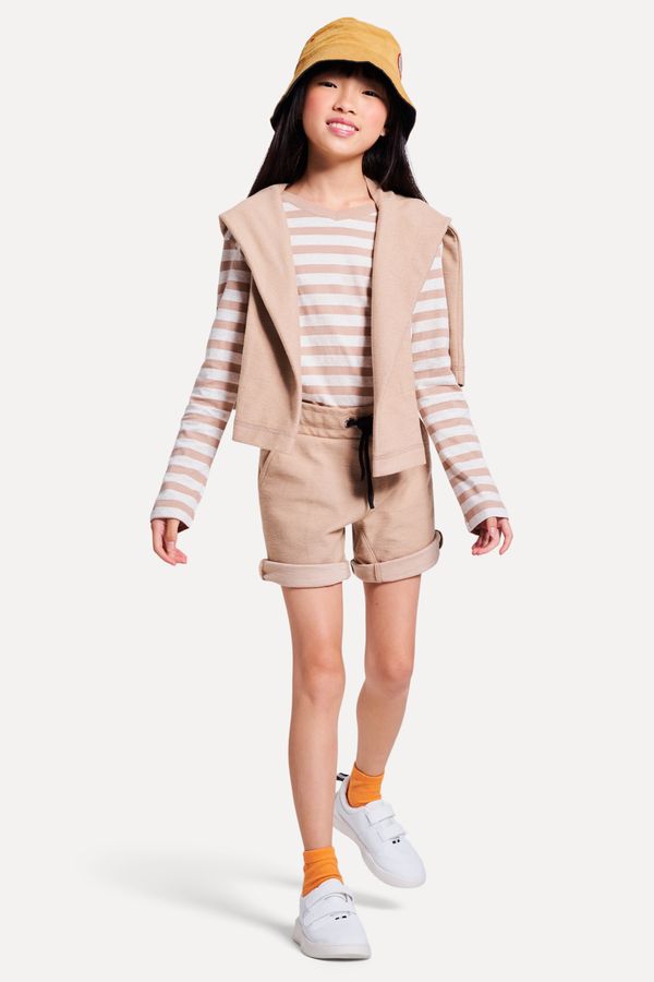 BERMUDA MINI MOLETOM DIAGONAL