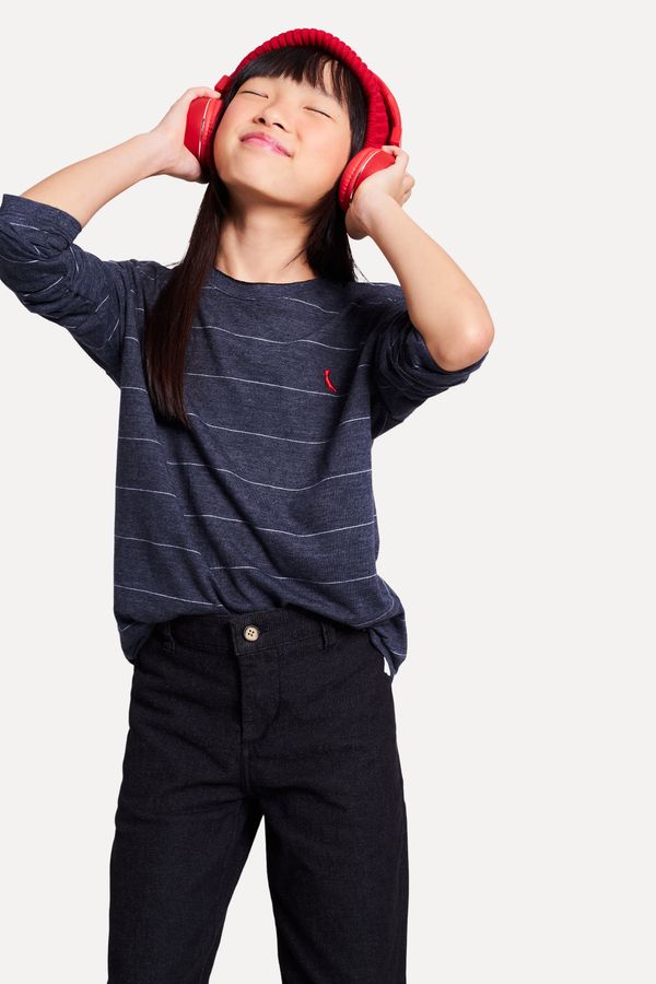 CAMISETA MINI LISTRADA