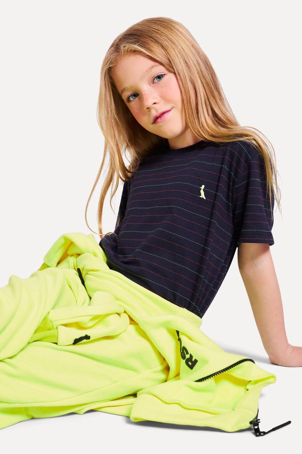 CAMISETA MINI LISTRA PONTILHADA