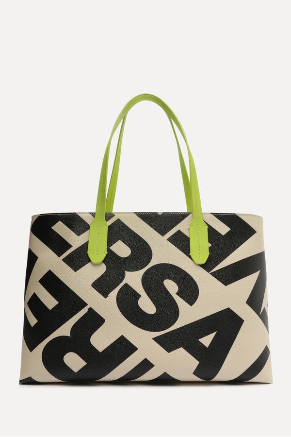 Bolsa Grande Fem Tote Neon – Preto-panacota/Fresh Lime – U