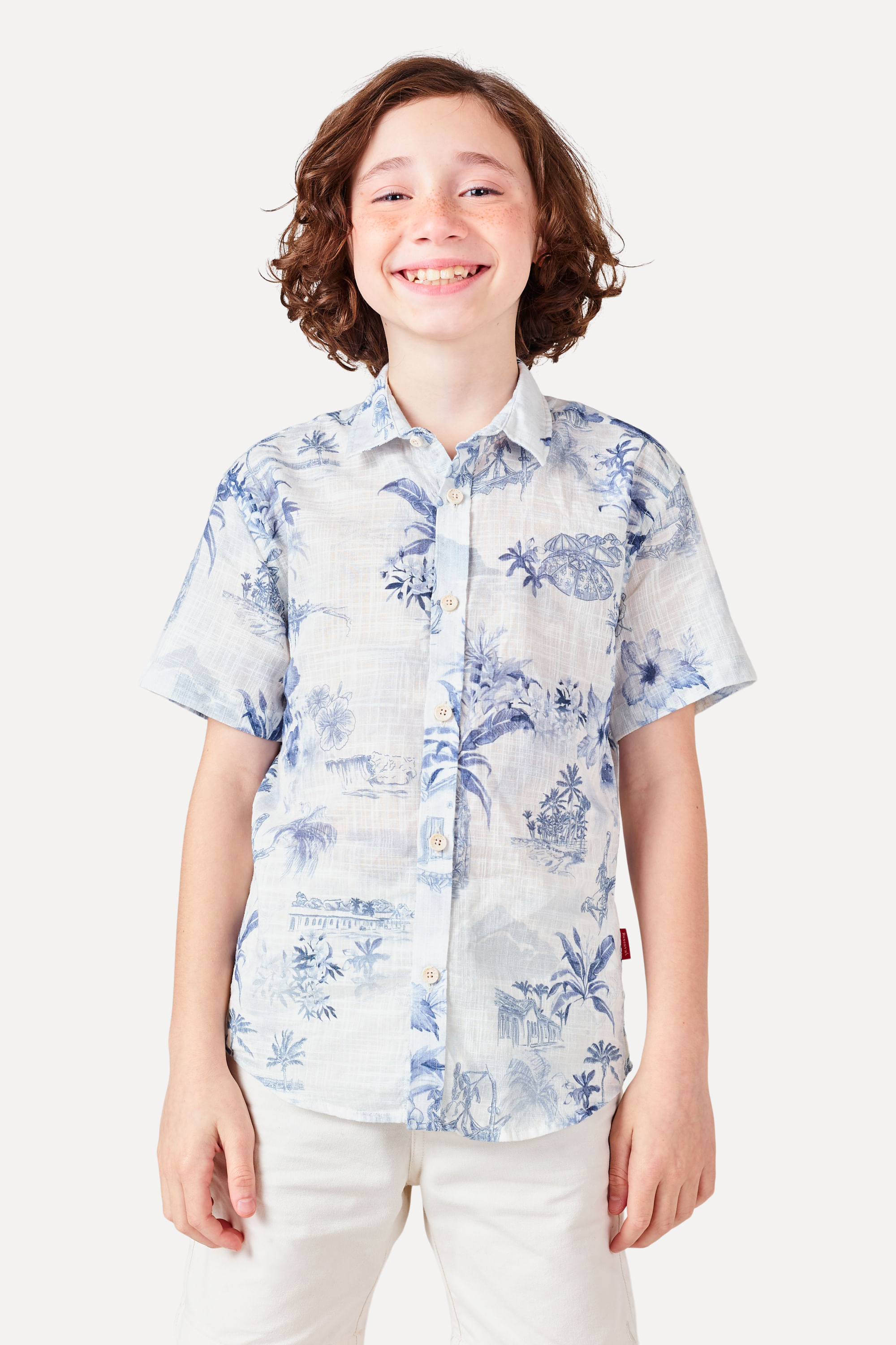 Camisa Mini Tp Mc Estampada Bahia Bonita