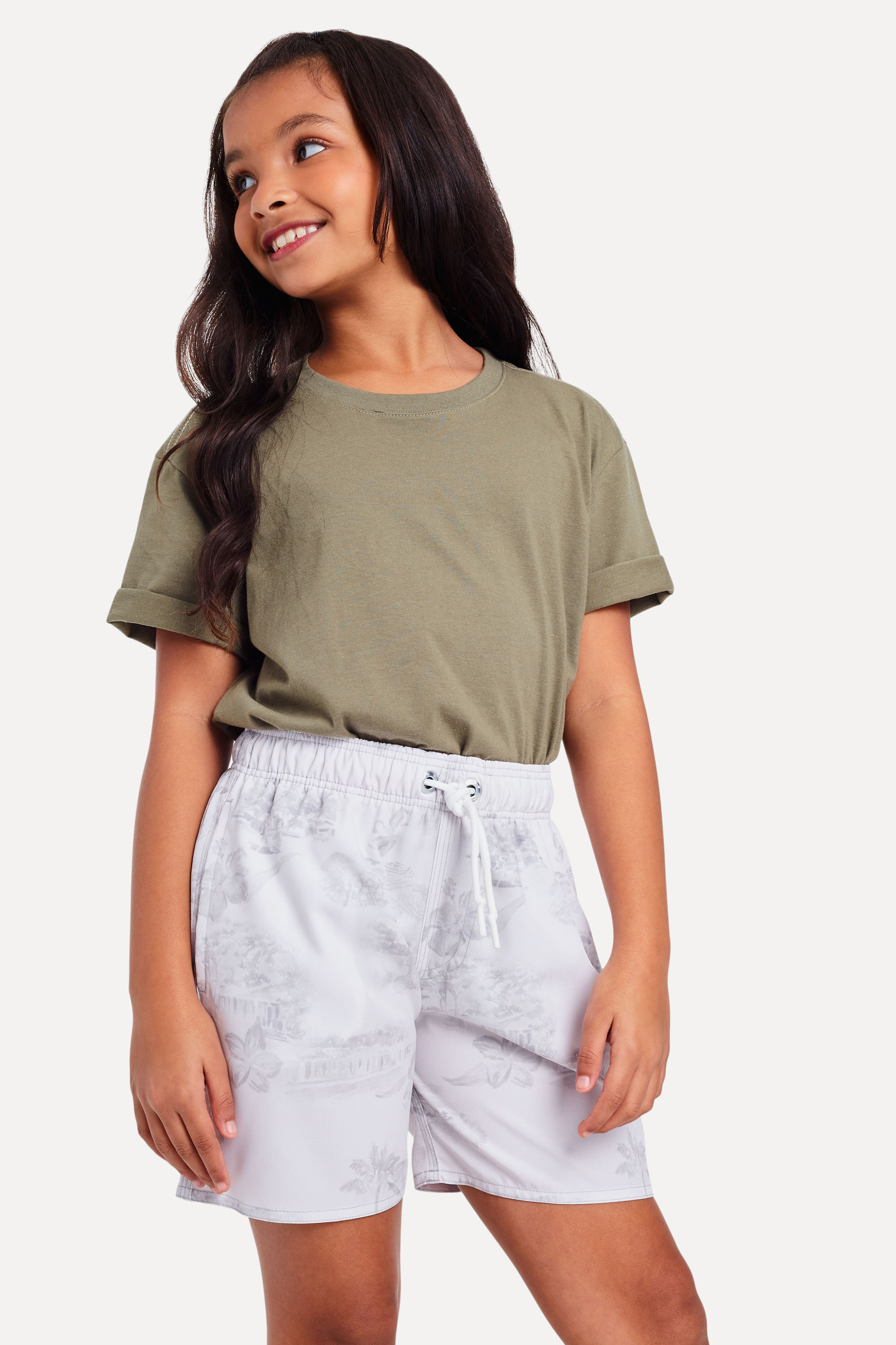 Short Praia Mini Estampa Mare