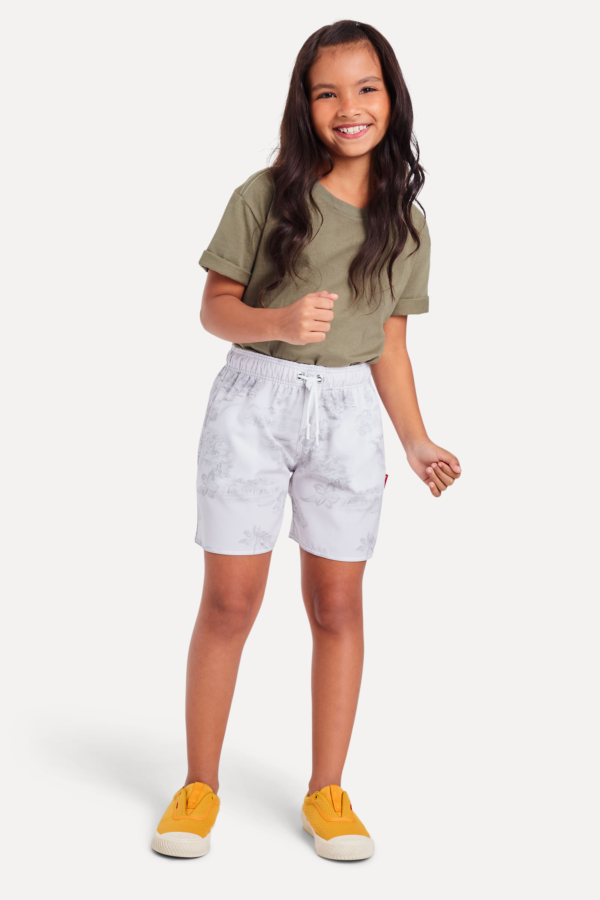 Short Praia Mini Estampa Mare