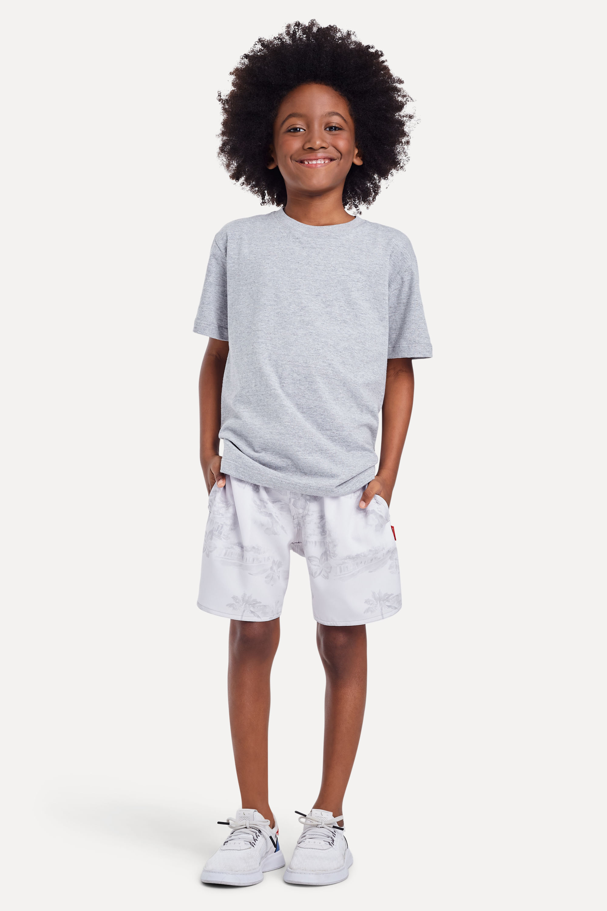 Short Praia Mini Estampa Mare